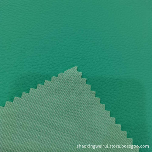 0.6mm Mint-green Clear Lychee Grain PVC Leather